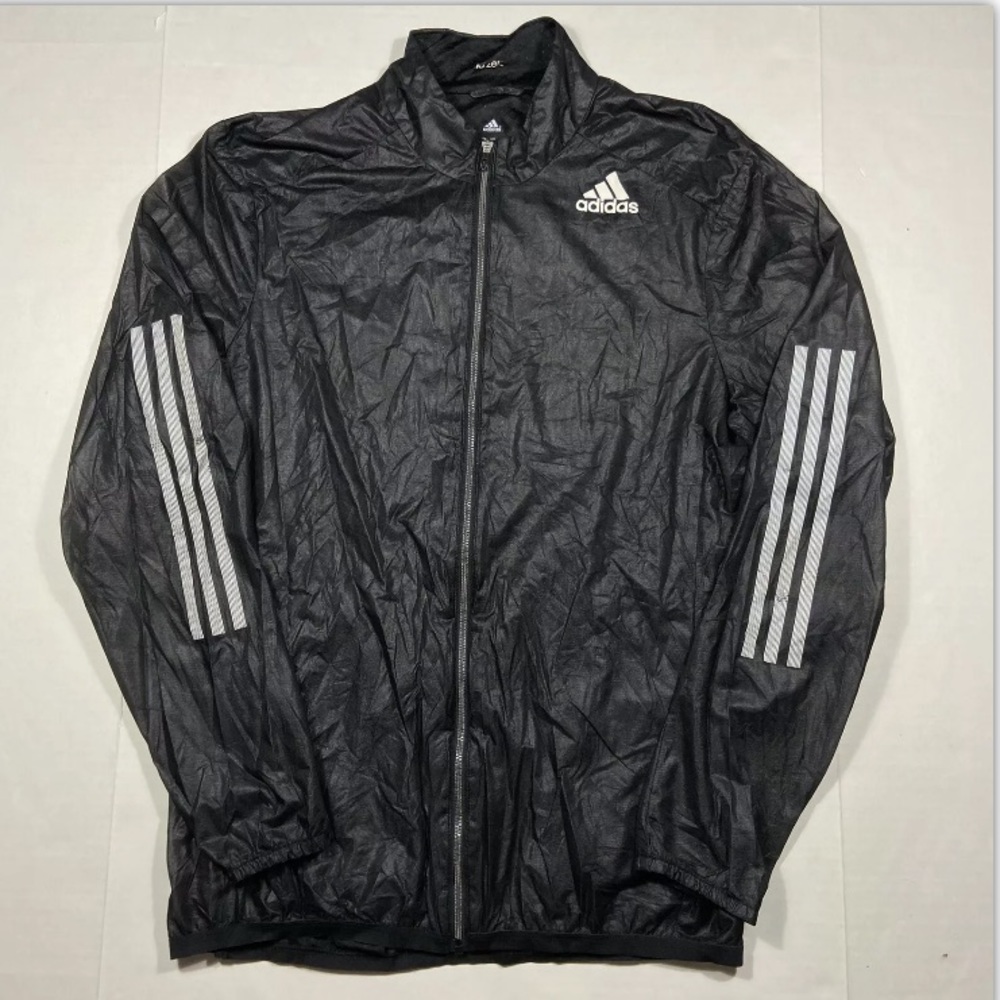 Adidas Adizero Black Sheer Running Jacket Large